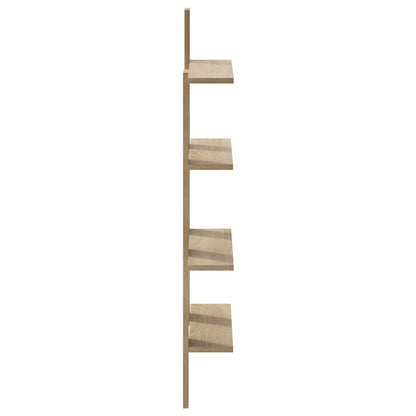 vidaXL Wall Shelf Sonoma Oak 61 x 13.5 x 105 cm Engineered Wood