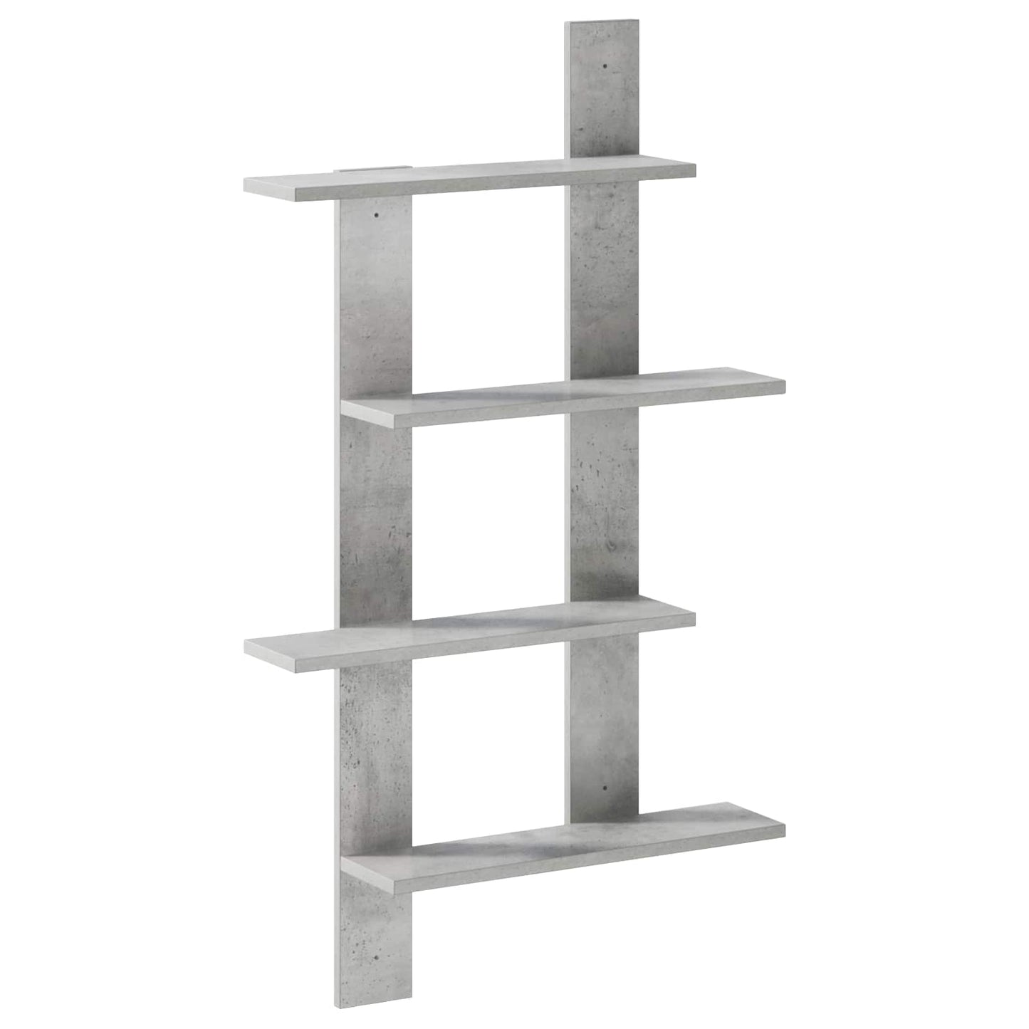 vidaXL Wall Shelf Concrete Grey 61 x 13.5 x 105 cm Engineered Wood