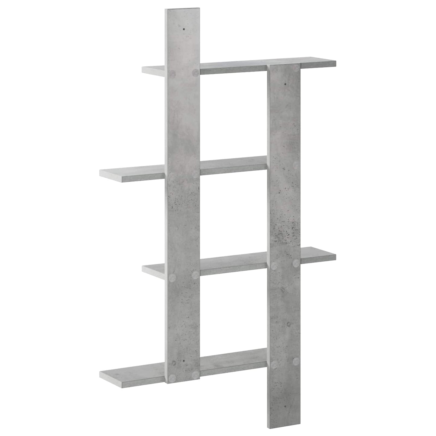 vidaXL Wall Shelf Concrete Grey 61 x 13.5 x 105 cm Engineered Wood