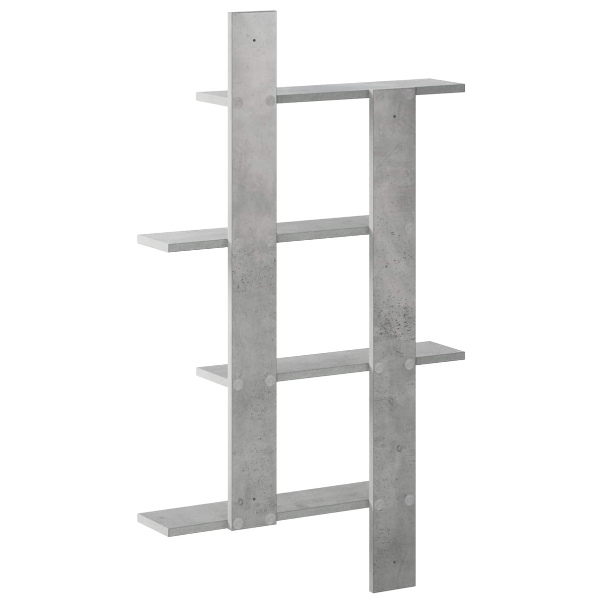 vidaXL Wall Shelf Concrete Grey 61 x 13.5 x 105 cm Engineered Wood