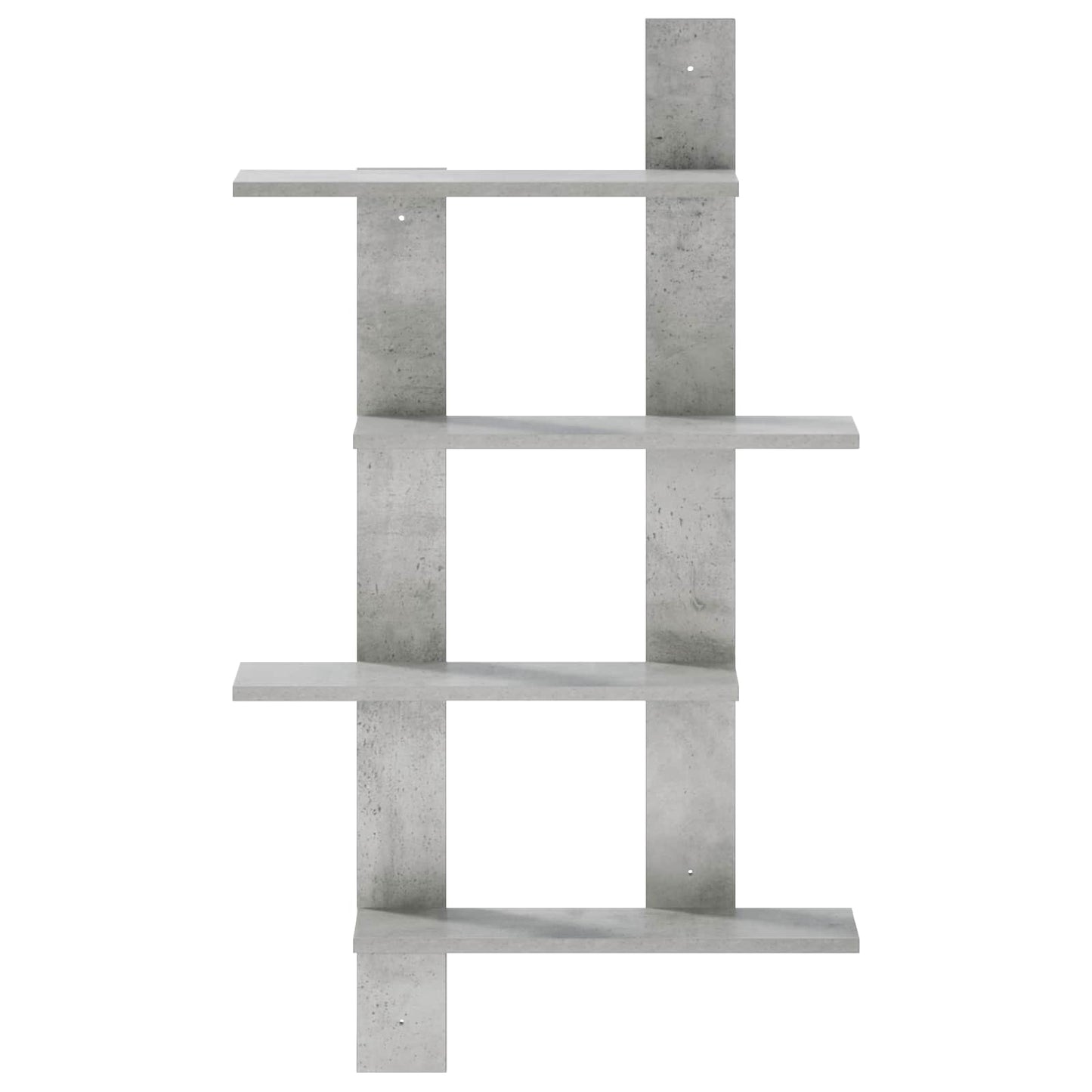 vidaXL Wall Shelf Concrete Grey 61 x 13.5 x 105 cm Engineered Wood