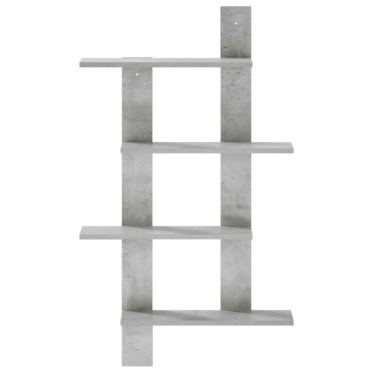 vidaXL Wall Shelf Concrete Grey 61 x 13.5 x 105 cm Engineered Wood