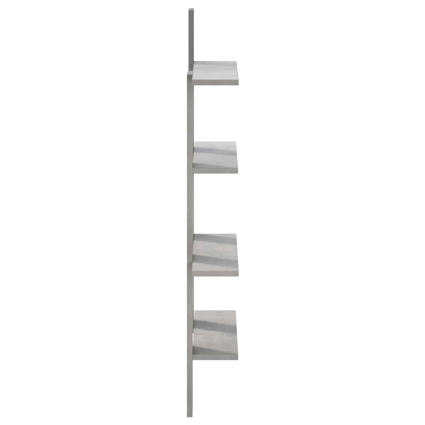 vidaXL Wall Shelf Concrete Grey 61 x 13.5 x 105 cm Engineered Wood