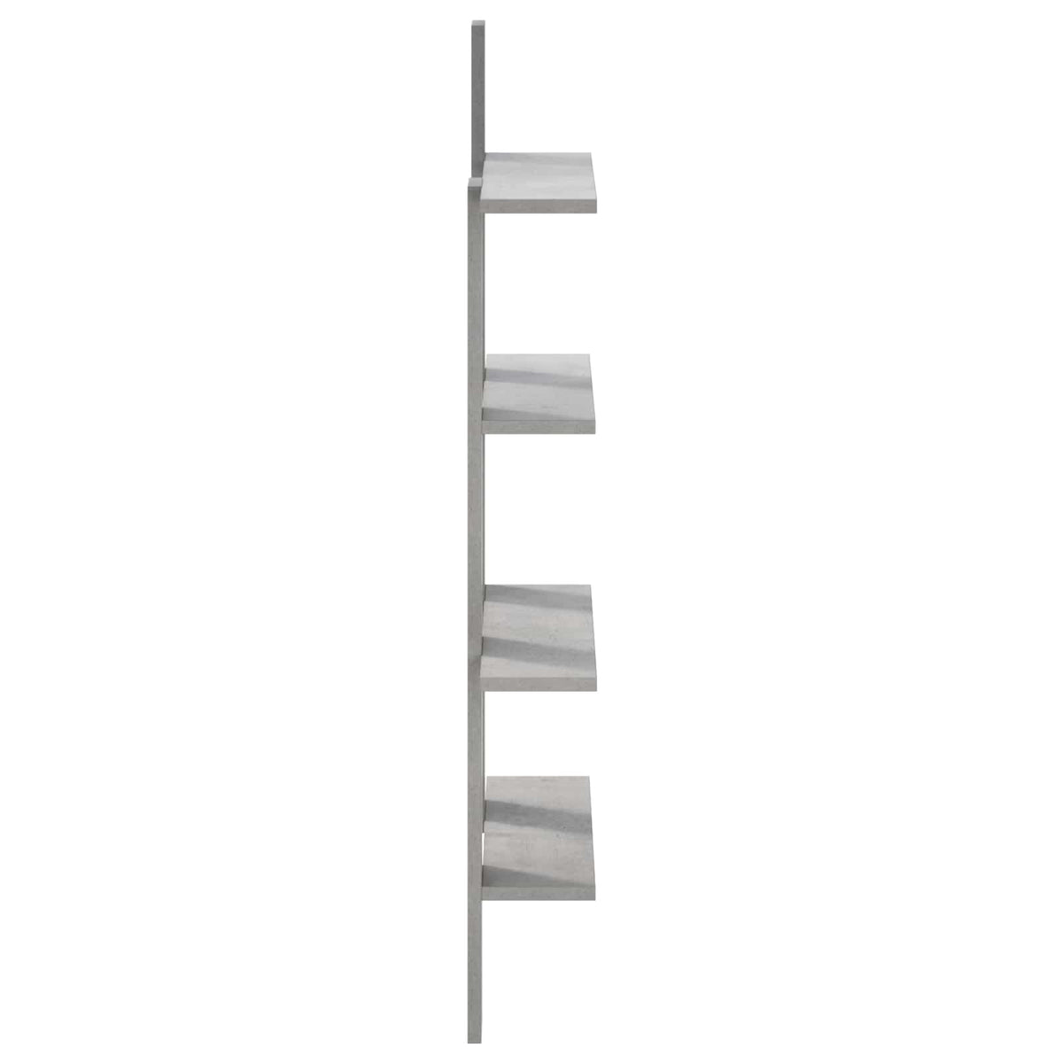 vidaXL Wall Shelf Concrete Grey 61 x 13.5 x 105 cm Engineered Wood