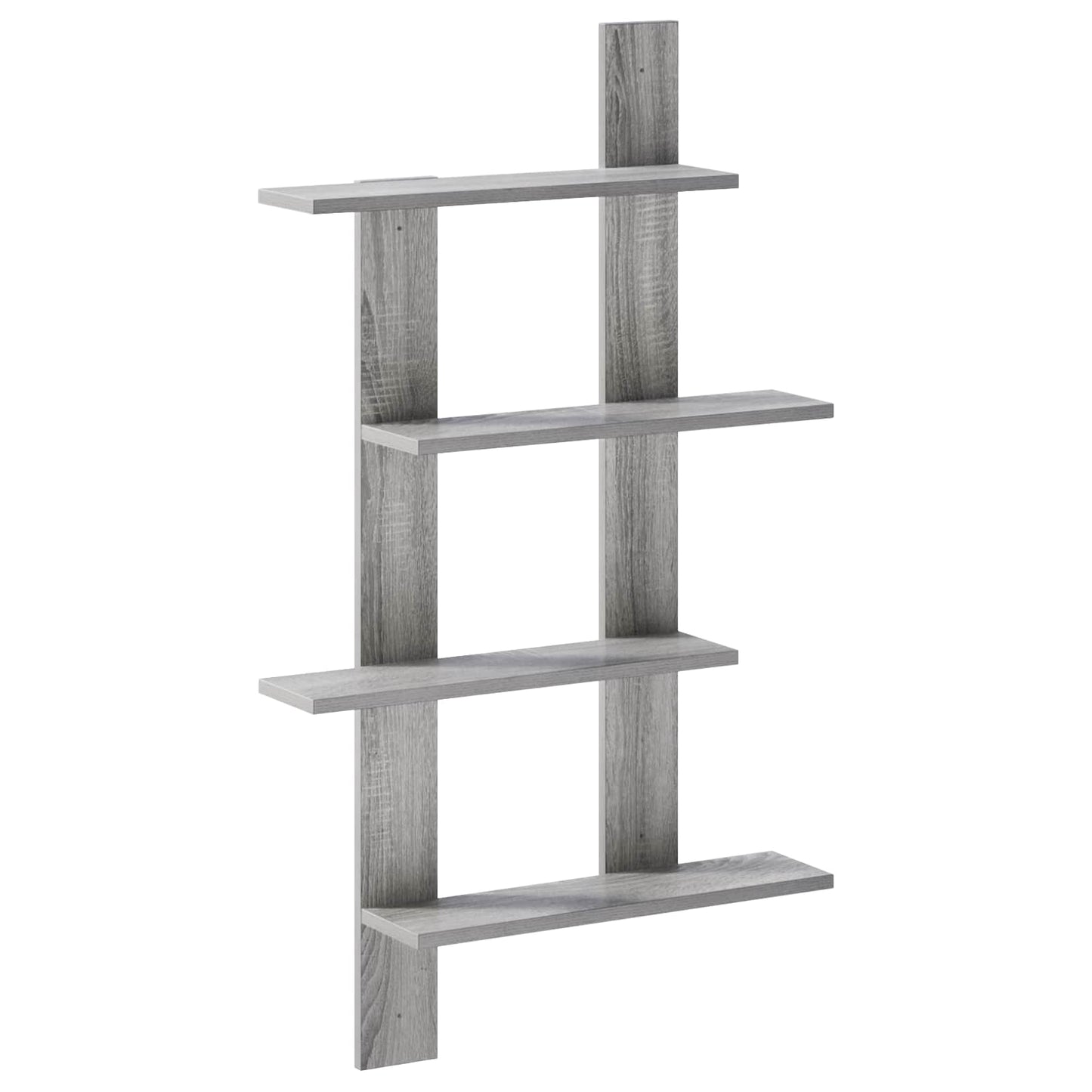 vidaXL Wall Shelf Grey Sonoma 61 x 13.5 x 105 cm Engineered Wood