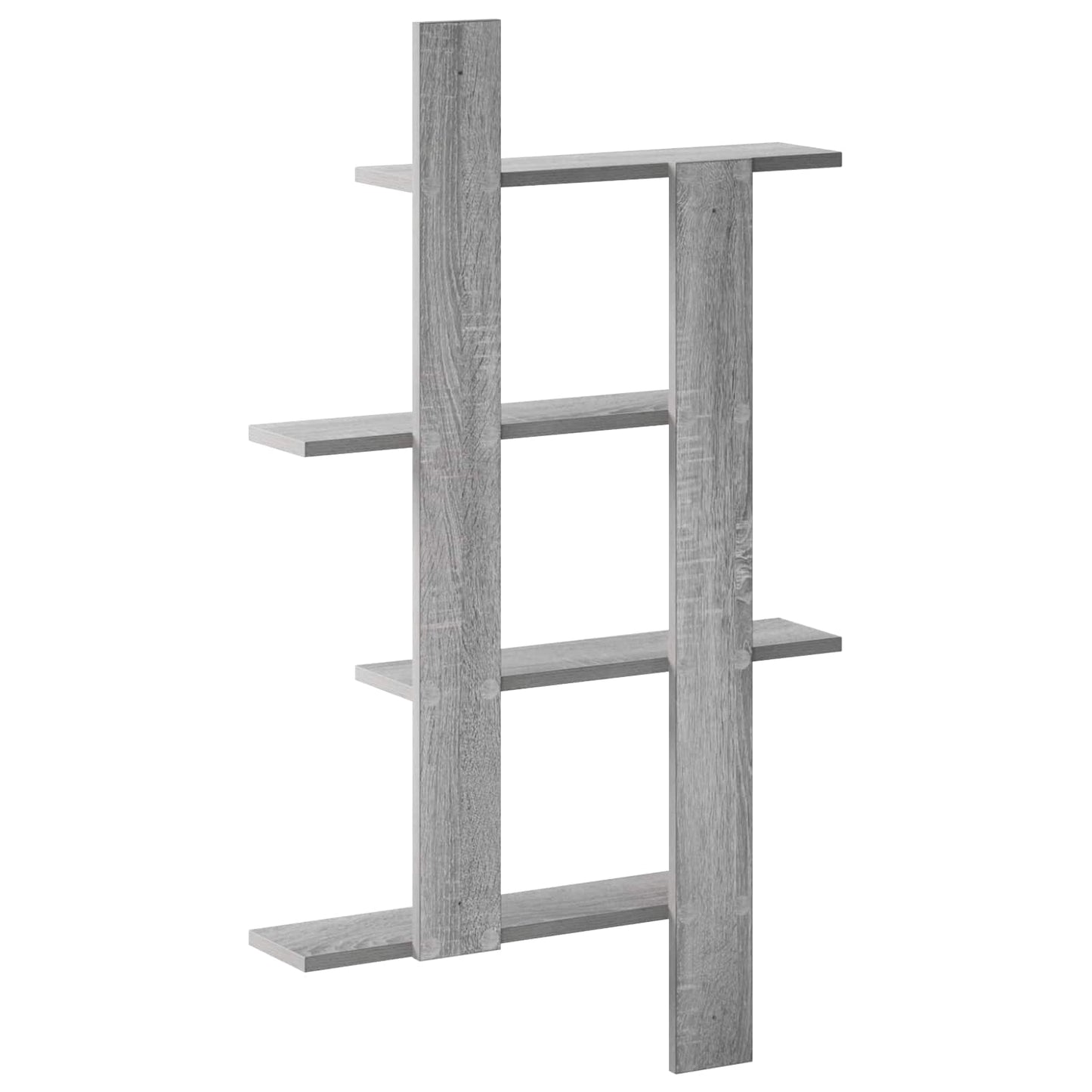 vidaXL Wall Shelf Grey Sonoma 61 x 13.5 x 105 cm Engineered Wood