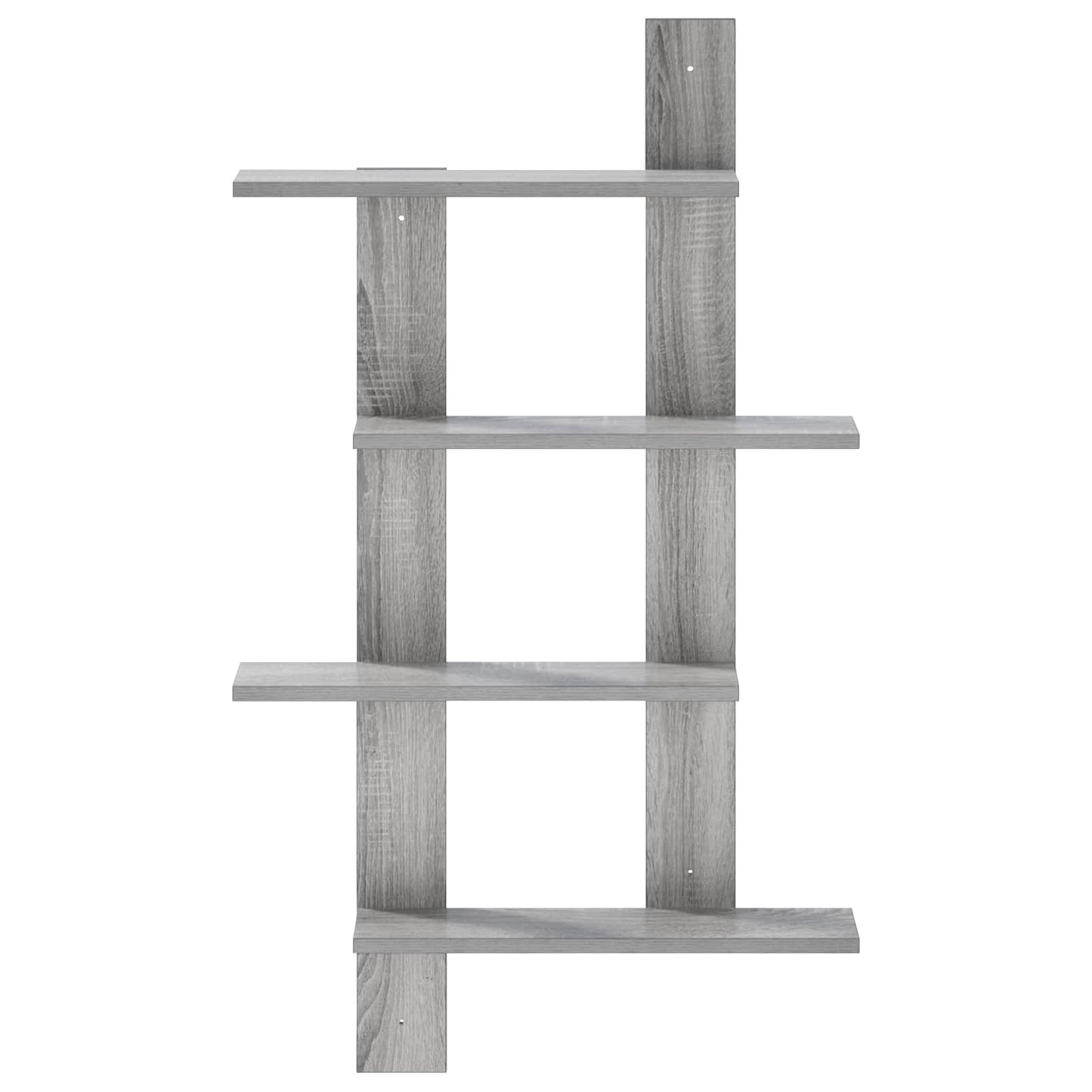 vidaXL Wall Shelf Grey Sonoma 61 x 13.5 x 105 cm Engineered Wood