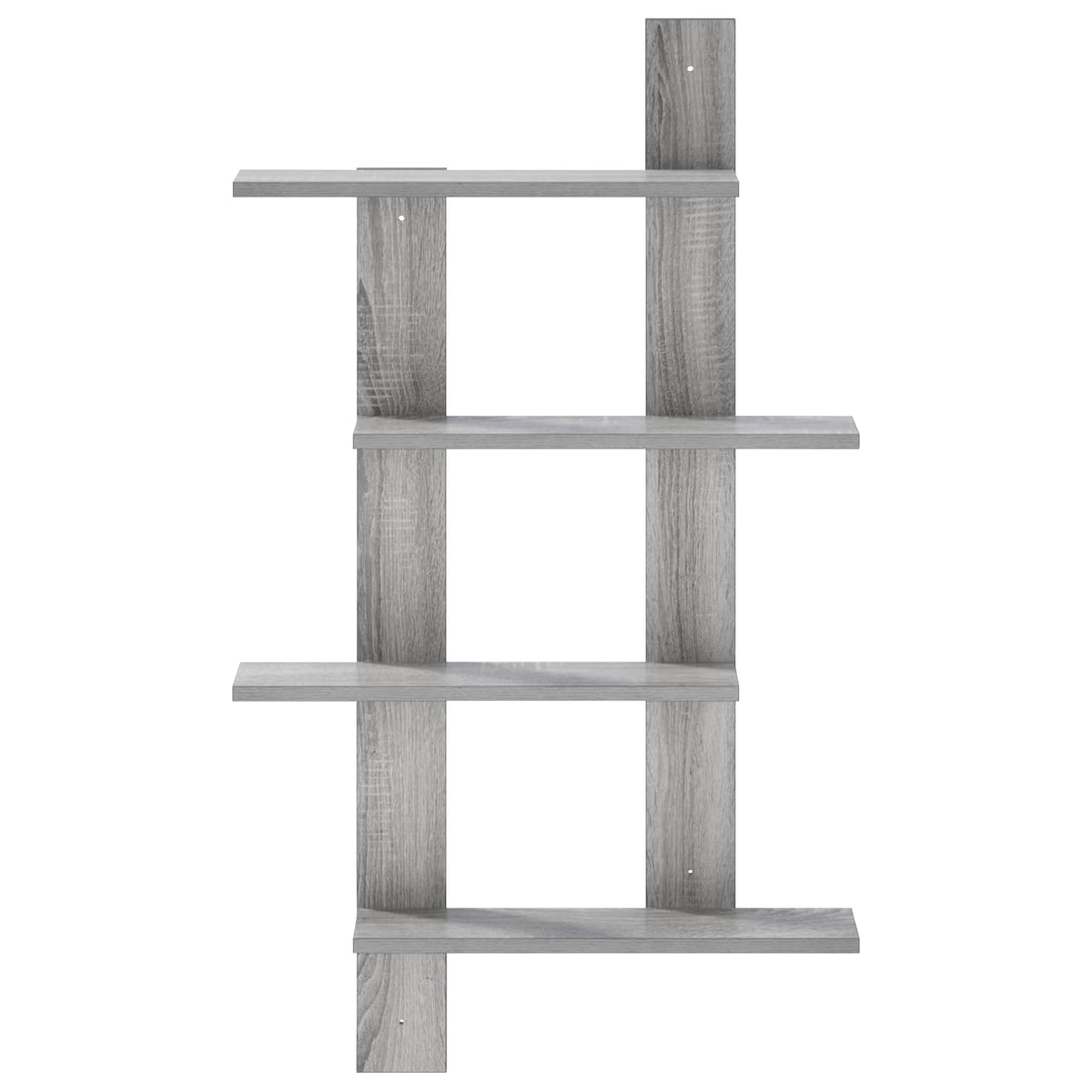 vidaXL Wall Shelf Grey Sonoma 61 x 13.5 x 105 cm Engineered Wood