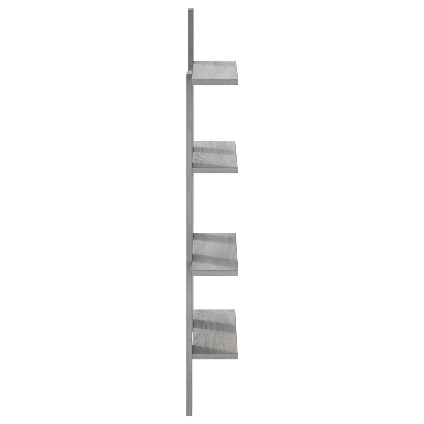 vidaXL Wall Shelf Grey Sonoma 61 x 13.5 x 105 cm Engineered Wood