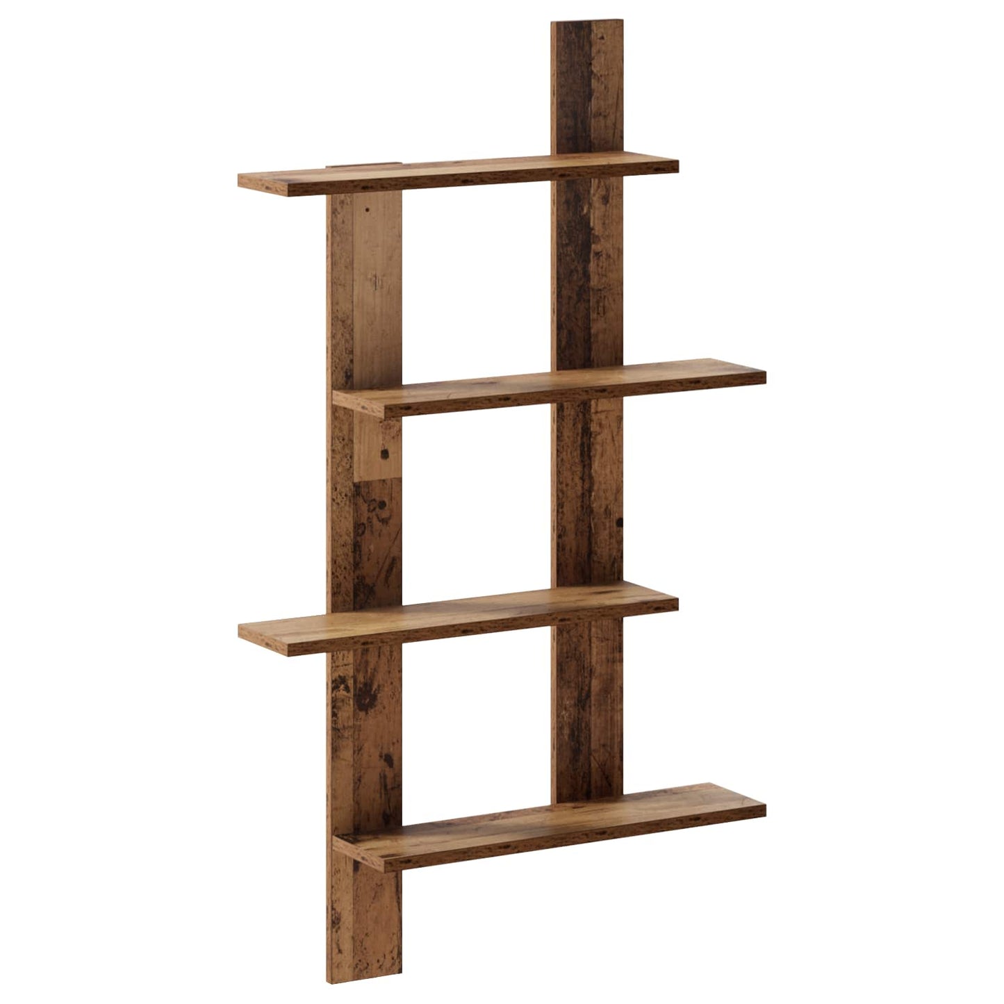 vidaXL Wall Shelf Oak Wood 61 x 13.5 x 105 cm Engineered Wood