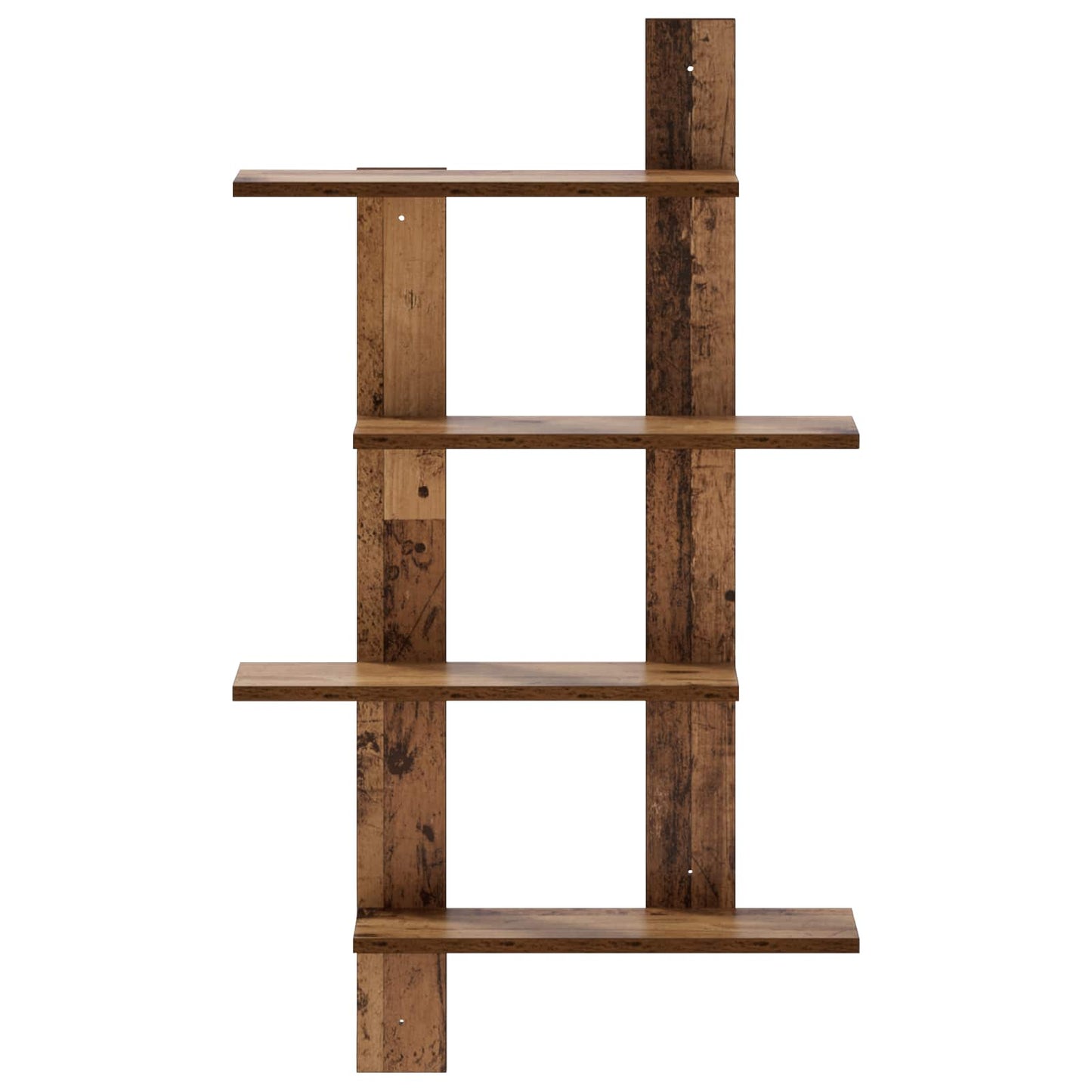 vidaXL Wall Shelf Oak Wood 61 x 13.5 x 105 cm Engineered Wood