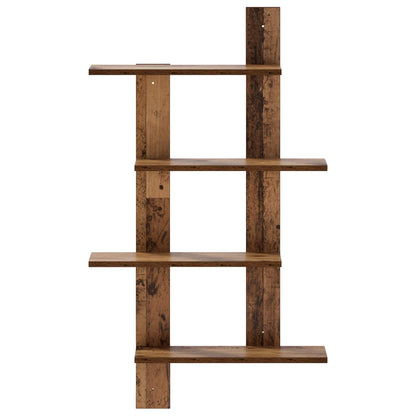 vidaXL Wall Shelf Oak Wood 61 x 13.5 x 105 cm Engineered Wood