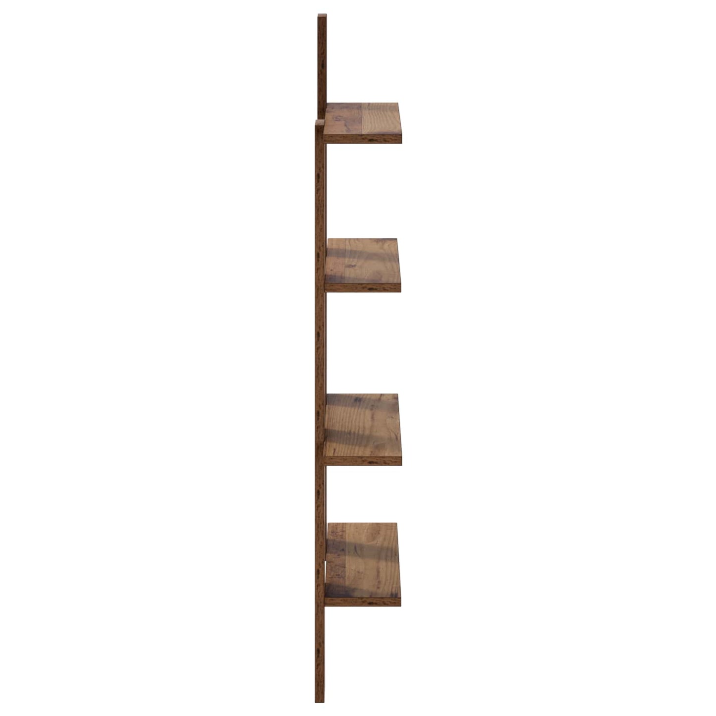 vidaXL Wall Shelf Oak Wood 61 x 13.5 x 105 cm Engineered Wood