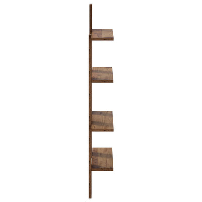 vidaXL Wall Shelf Oak Wood 61 x 13.5 x 105 cm Engineered Wood