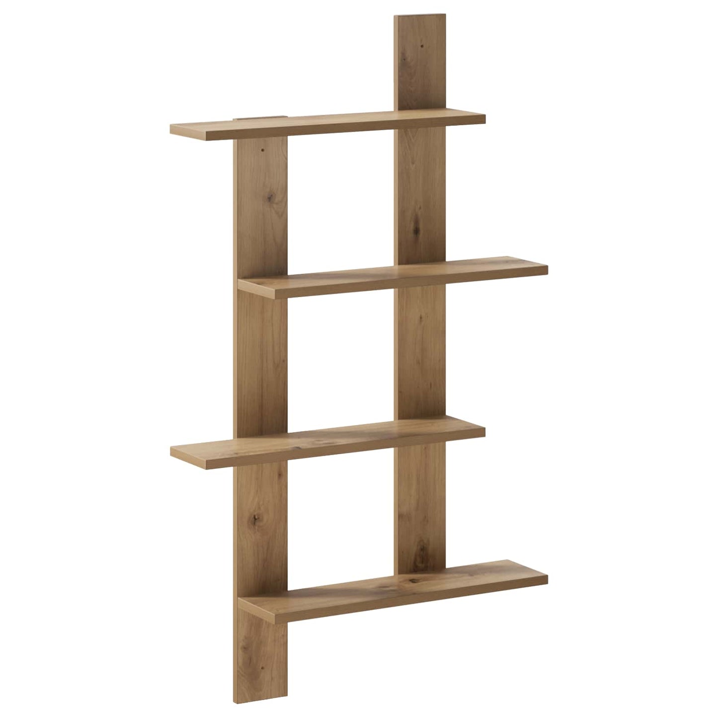vidaXL Wall Shelf Artisan Oak 61 x 13.5 x 105 cm Engineered Wood