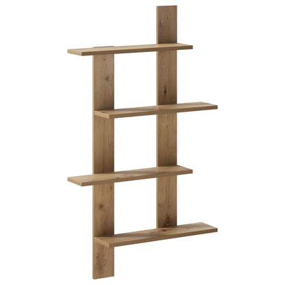 vidaXL Wall Shelf Artisan Oak 61 x 13.5 x 105 cm Engineered Wood