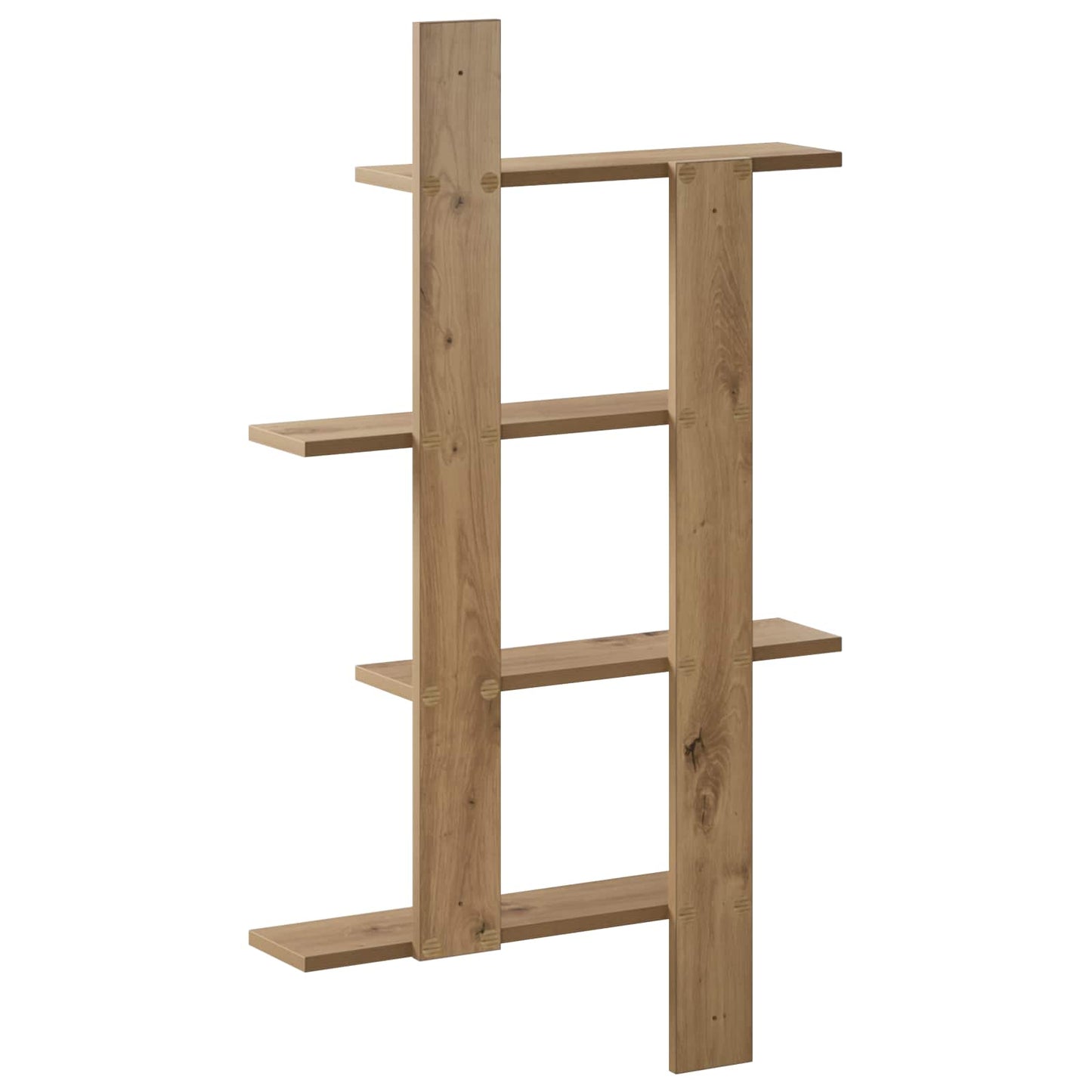 vidaXL Wall Shelf Artisan Oak 61 x 13.5 x 105 cm Engineered Wood