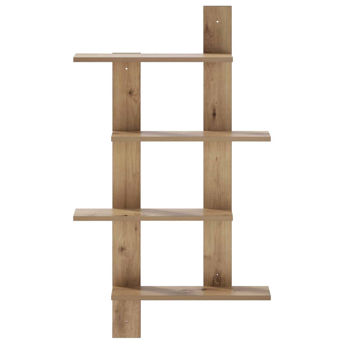 vidaXL Wall Shelf Artisan Oak 61 x 13.5 x 105 cm Engineered Wood