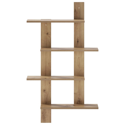 vidaXL Wall Shelf Artisan Oak 61 x 13.5 x 105 cm Engineered Wood