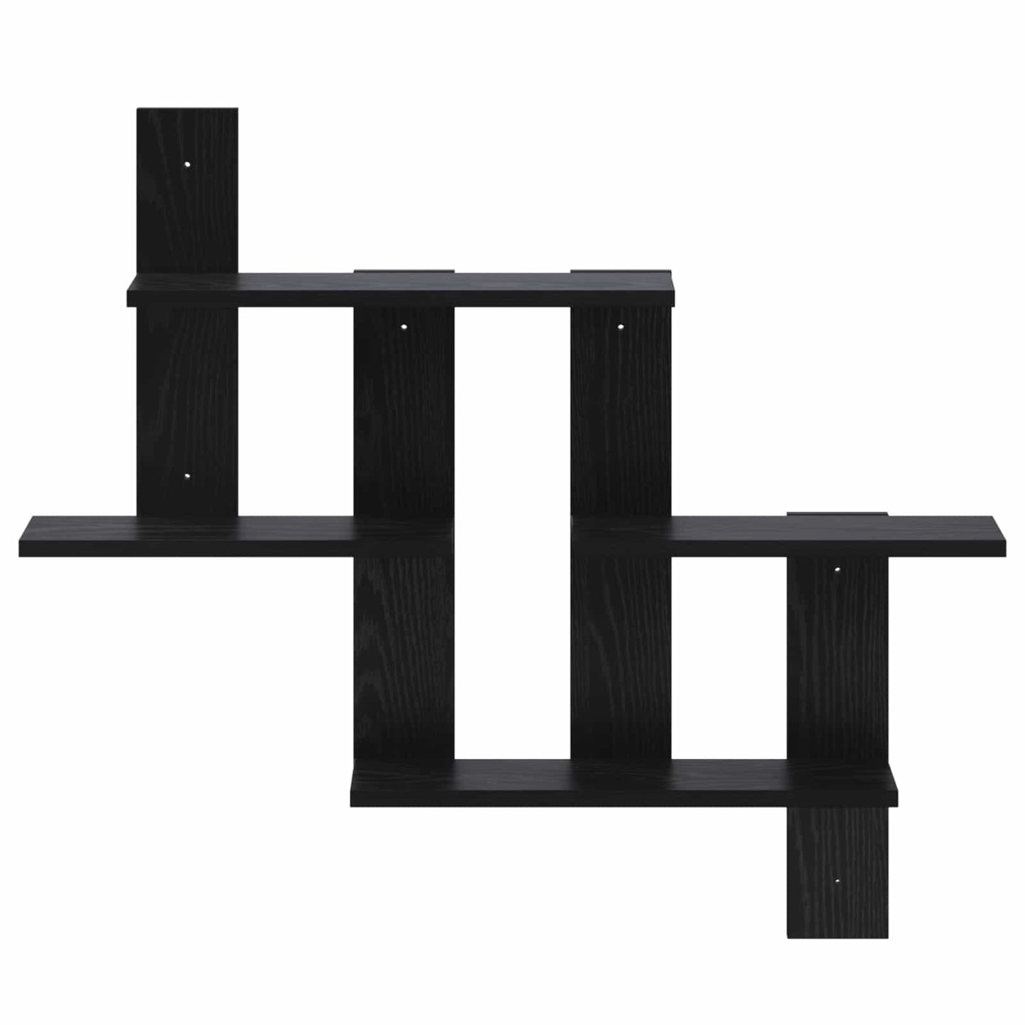 vidaXL Wall Shelf Black Oak 85 x 13.5 x 73.5 cm Engineered Wood