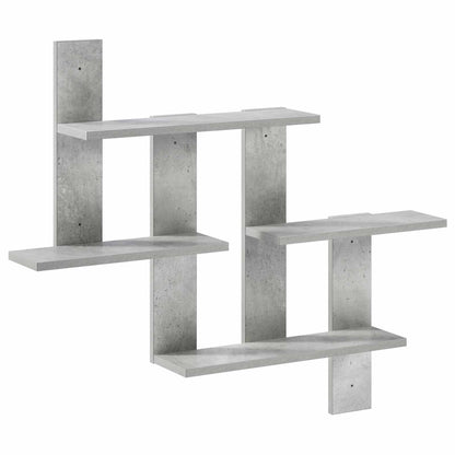 vidaXL Wall Shelf Concrete Grey 85 x 13.5 x 73.5 cm Engineered Wood