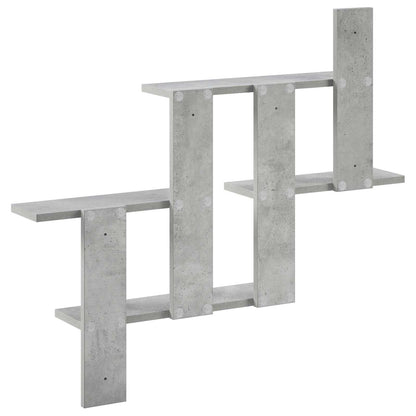 vidaXL Wall Shelf Concrete Grey 85 x 13.5 x 73.5 cm Engineered Wood