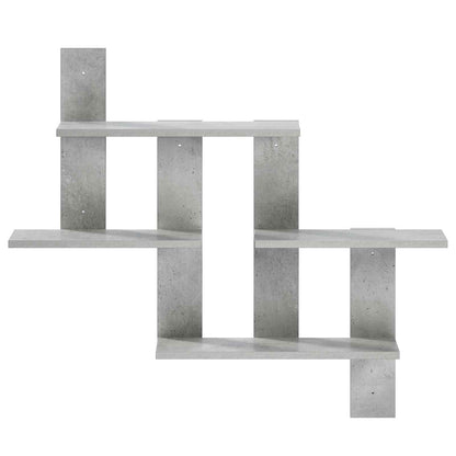 vidaXL Wall Shelf Concrete Grey 85 x 13.5 x 73.5 cm Engineered Wood