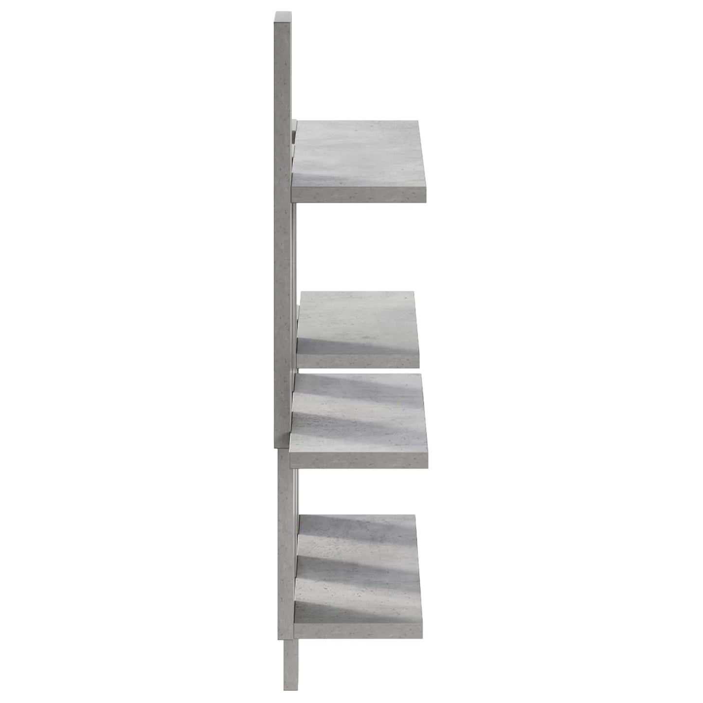 vidaXL Wall Shelf Concrete Grey 85 x 13.5 x 73.5 cm Engineered Wood