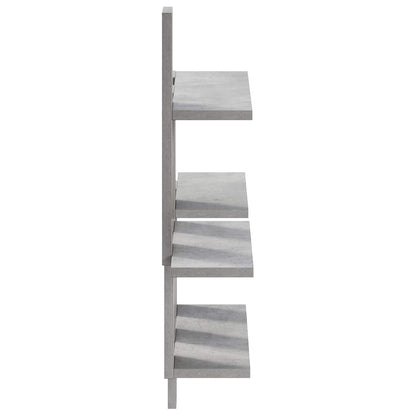 vidaXL Wall Shelf Concrete Grey 85 x 13.5 x 73.5 cm Engineered Wood