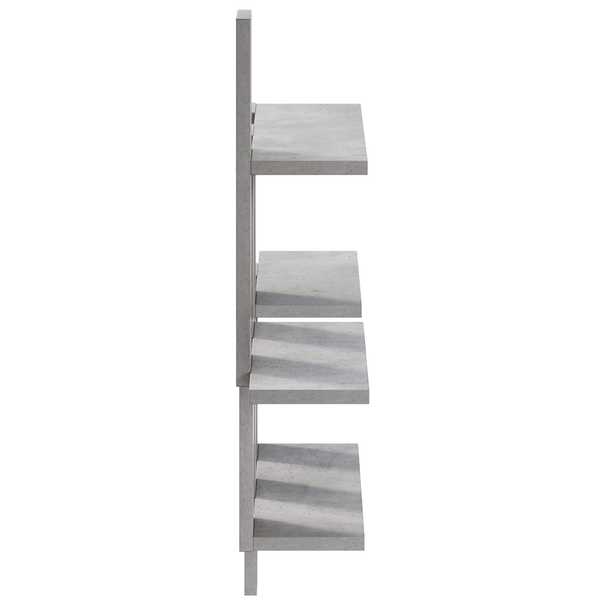 vidaXL Wall Shelf Concrete Grey 85 x 13.5 x 73.5 cm Engineered Wood