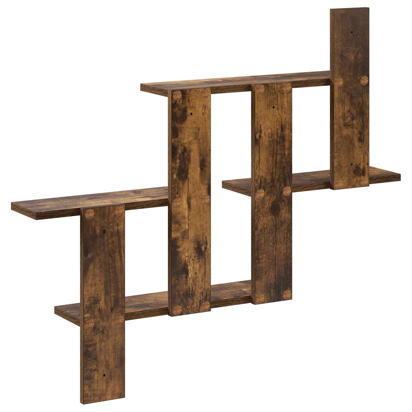 vidaXL Wall Shelf Smoked Oak 85 x 13.5 x 73.5 cm Engineered Wood