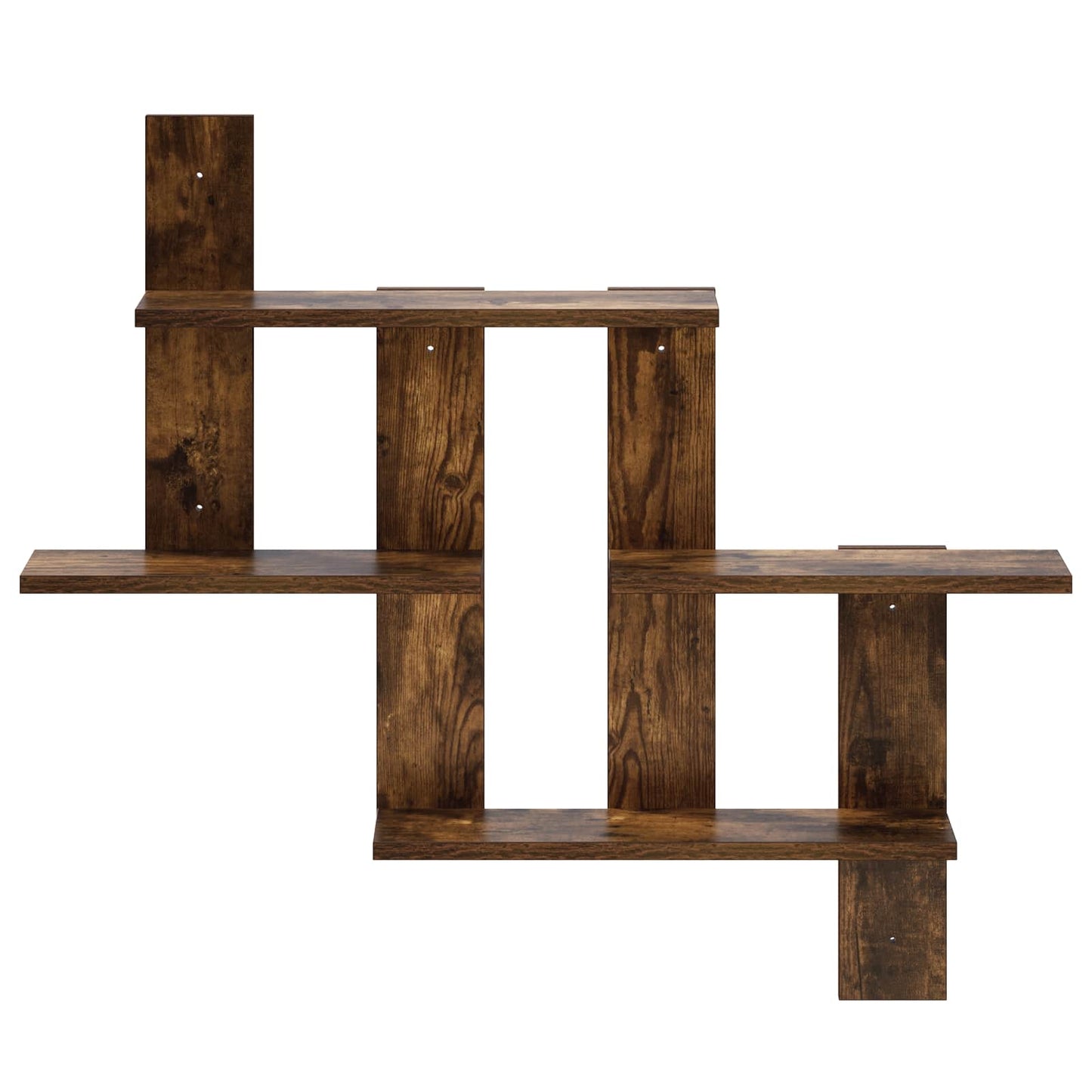vidaXL Wall Shelf Smoked Oak 85 x 13.5 x 73.5 cm Engineered Wood