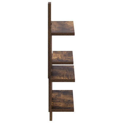 vidaXL Wall Shelf Smoked Oak 85 x 13.5 x 73.5 cm Engineered Wood