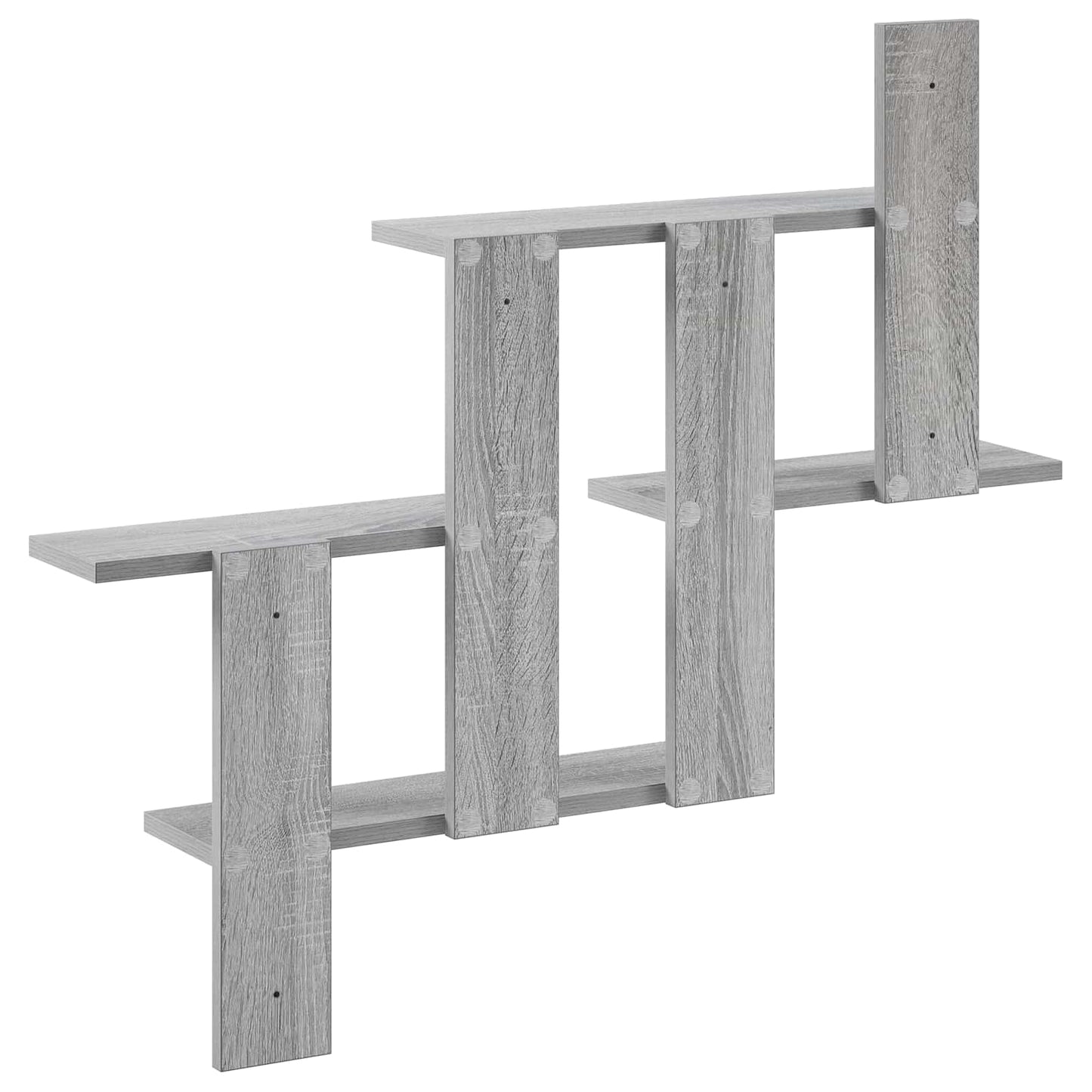 vidaXL Wall Shelf Grey Sonoma 85 x 13.5 x 73.5 cm Engineered Wood