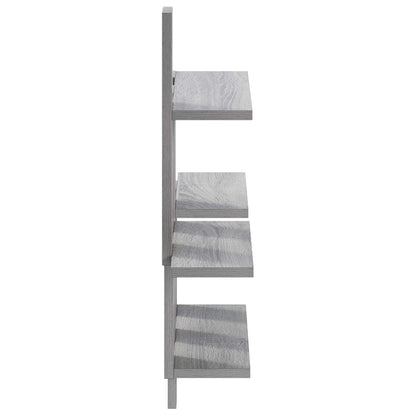 vidaXL Wall Shelf Grey Sonoma 85 x 13.5 x 73.5 cm Engineered Wood