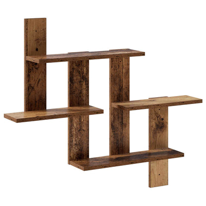 vidaXL Wall Shelf Oak Wood 85 x 13.5 x 73.5 cm Engineered Wood