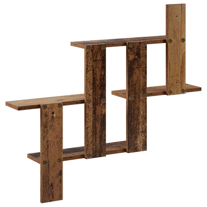 vidaXL Wall Shelf Oak Wood 85 x 13.5 x 73.5 cm Engineered Wood