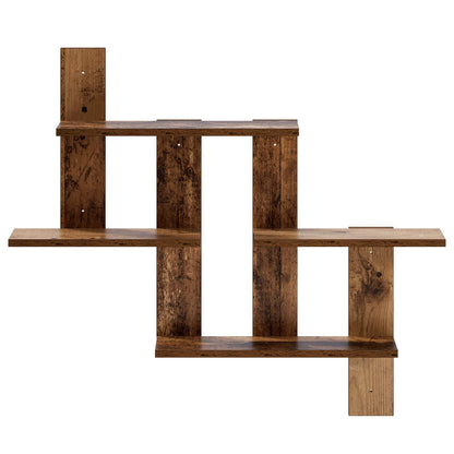 vidaXL Wall Shelf Oak Wood 85 x 13.5 x 73.5 cm Engineered Wood