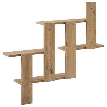 vidaXL Wall Shelf Artisan Oak 85 x 13.5 x 73.5 cm Engineered Wood