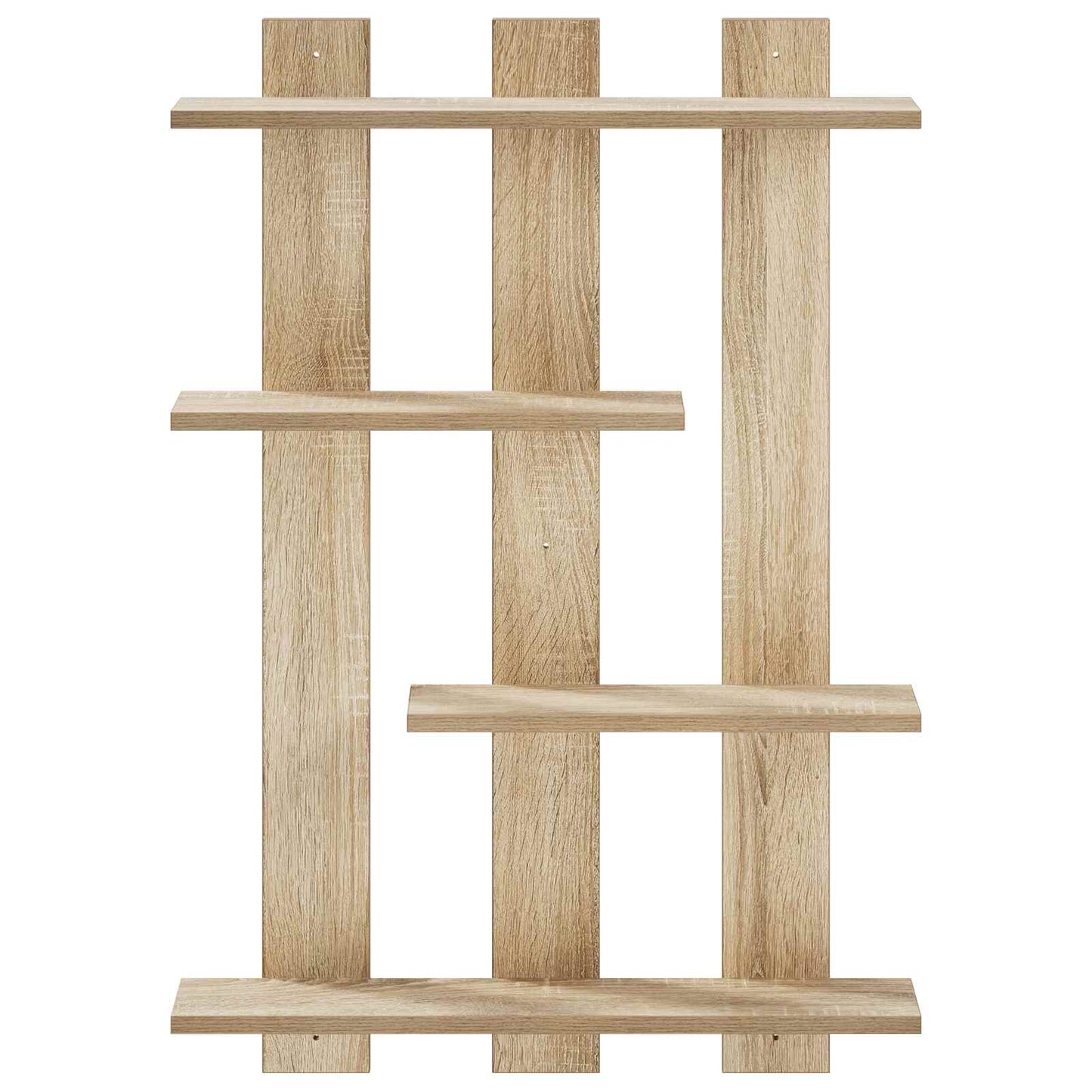 vidaXL Wall Shelf Sonoma Oak 61 x 13.5 x 88 cm Engineered Wood