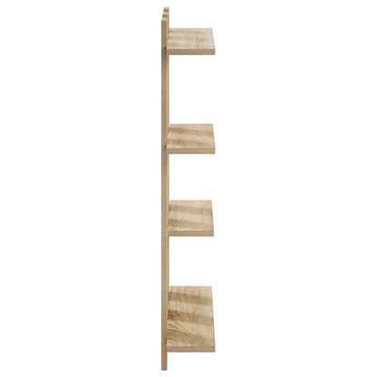 vidaXL Wall Shelf Sonoma Oak 61 x 13.5 x 88 cm Engineered Wood