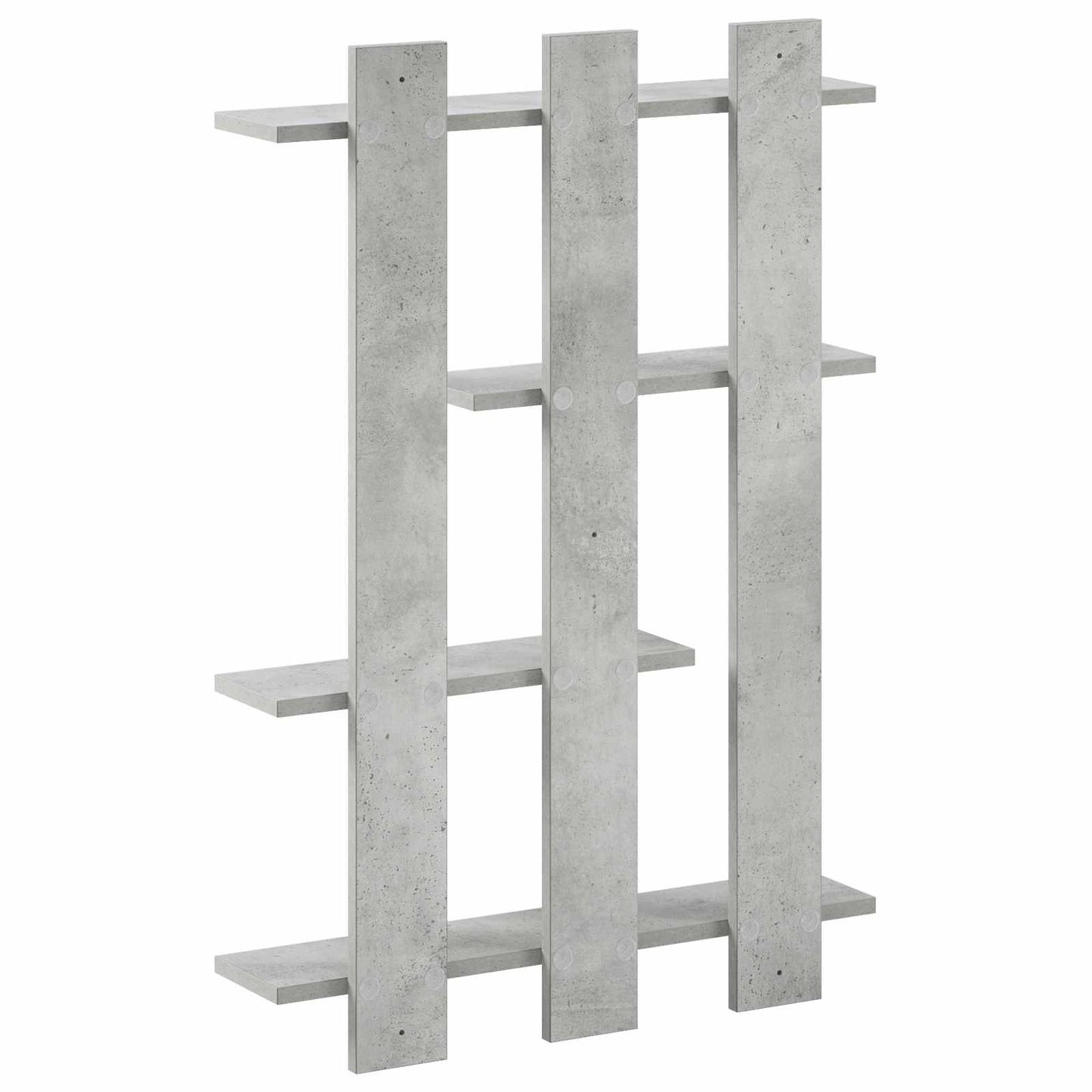 vidaXL Wall Shelf Concrete Grey 61 x 13.5 x 88 cm Engineered Wood