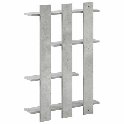 vidaXL Wall Shelf Concrete Grey 61 x 13.5 x 88 cm Engineered Wood