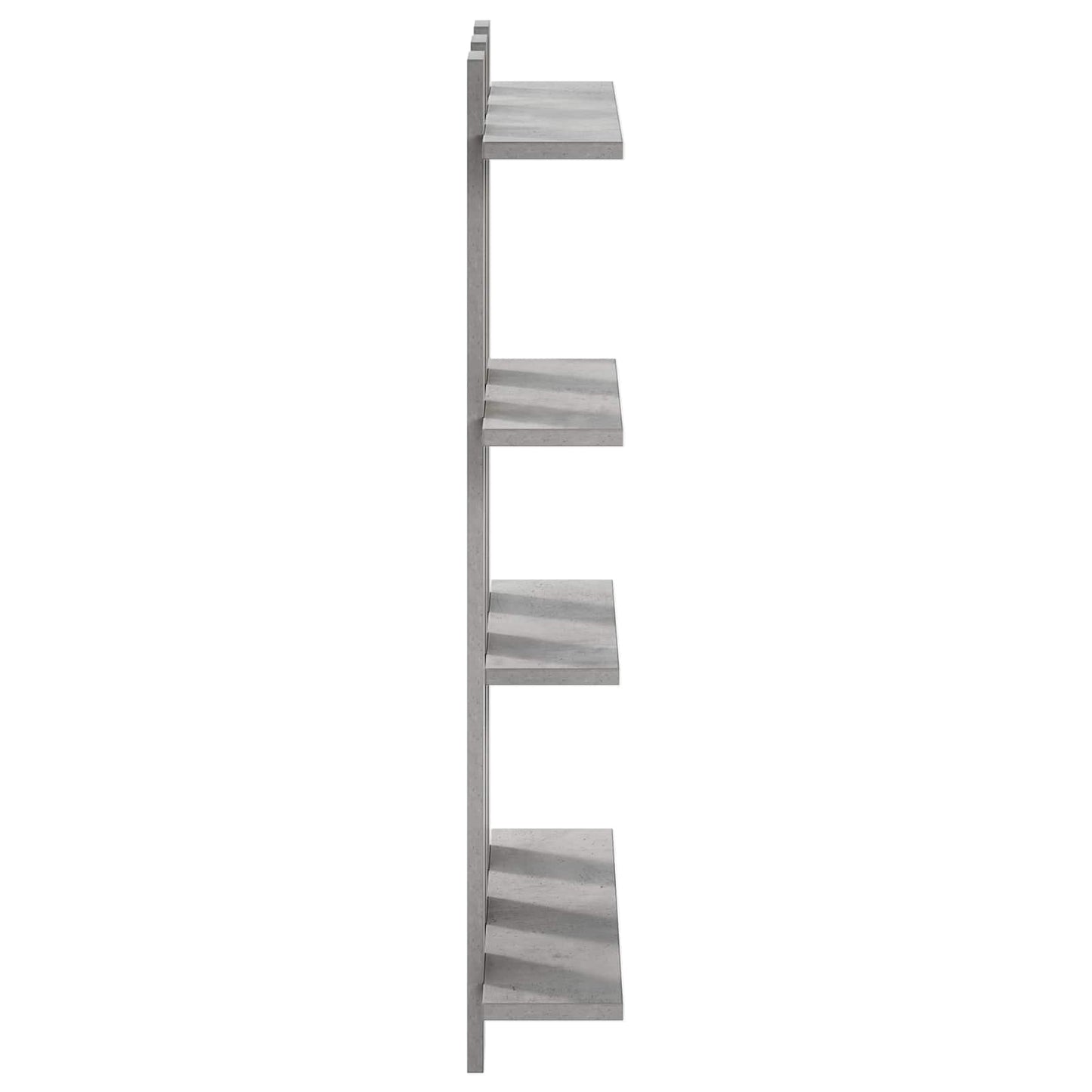 vidaXL Wall Shelf Concrete Grey 61 x 13.5 x 88 cm Engineered Wood