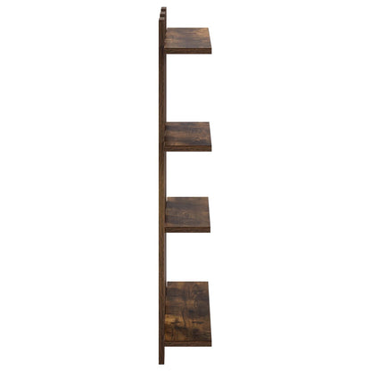 vidaXL Wall Shelf Smoked Oak 61 x 13.5 x 88 cm Engineered Wood