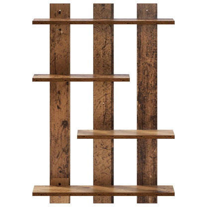 vidaXL Wall Shelf Old Wood 61 x 13.5 x 88 cm Engineered Wood