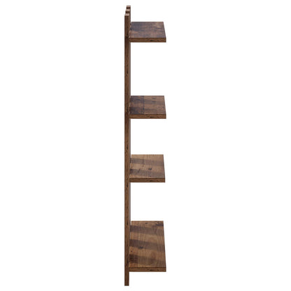 vidaXL Wall Shelf Old Wood 61 x 13.5 x 88 cm Engineered Wood