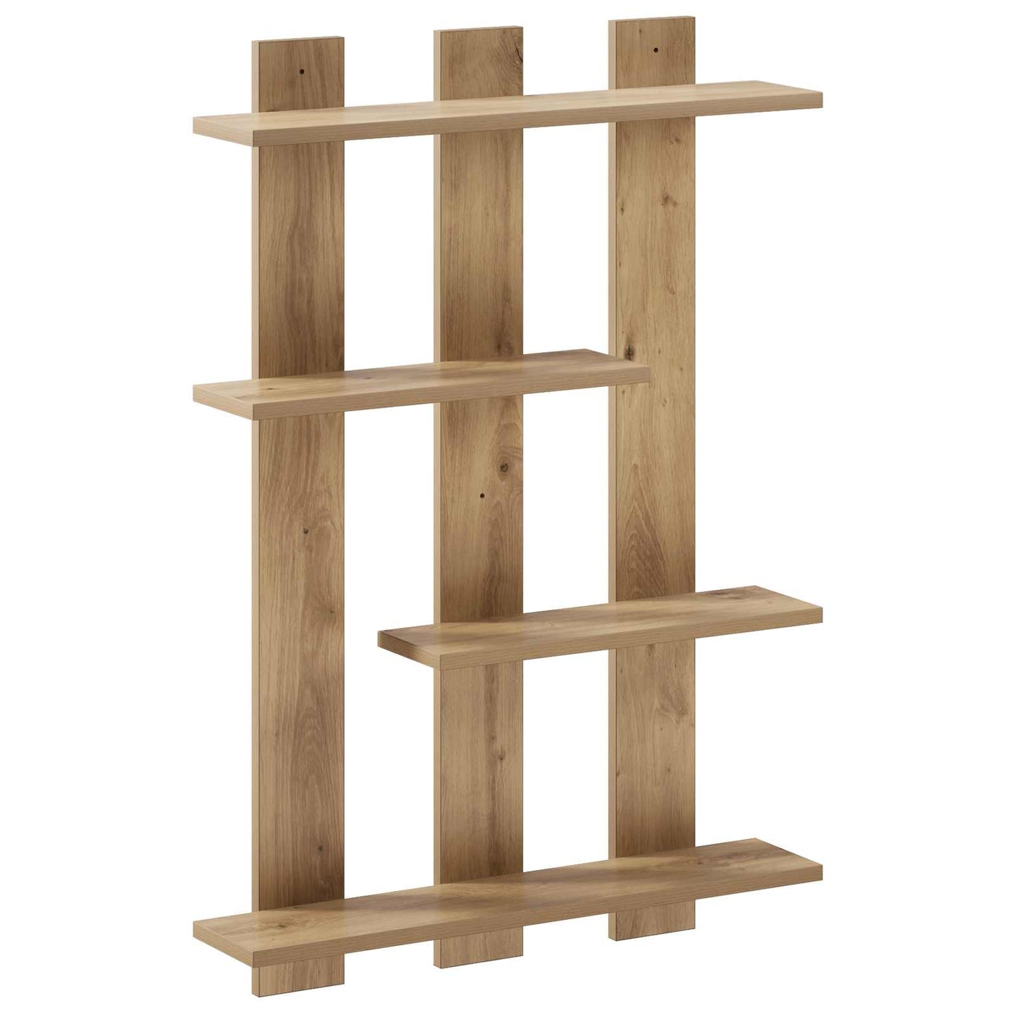 vidaXL Wall Shelf Artisan Oak 61 x 13.5 x 88 cm Engineered Wood