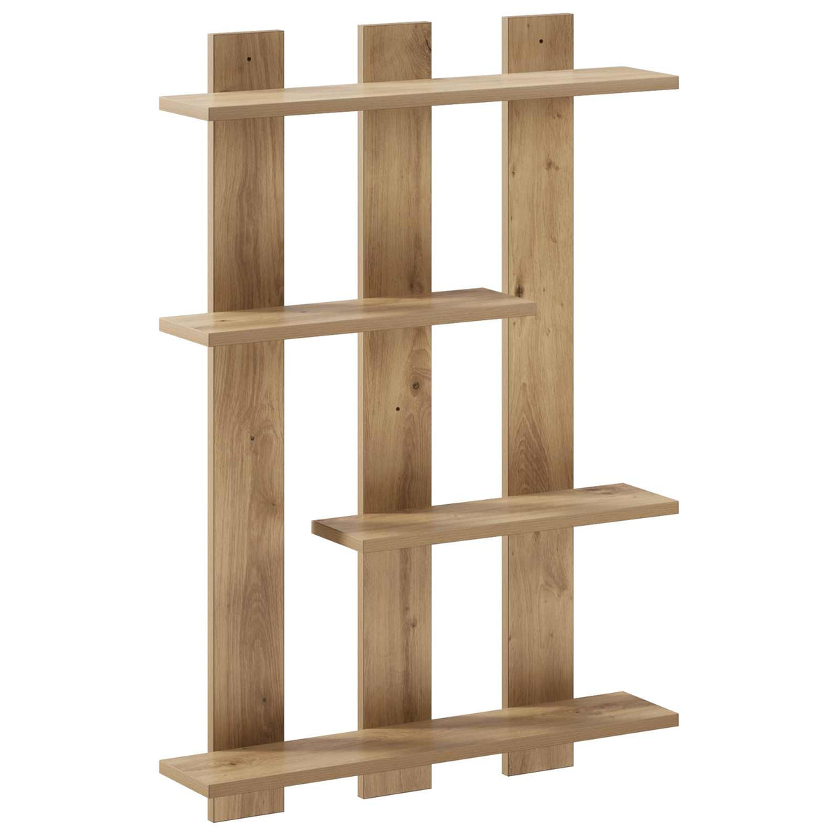 vidaXL Wall Shelf Artisan Oak 61 x 13.5 x 88 cm Engineered Wood