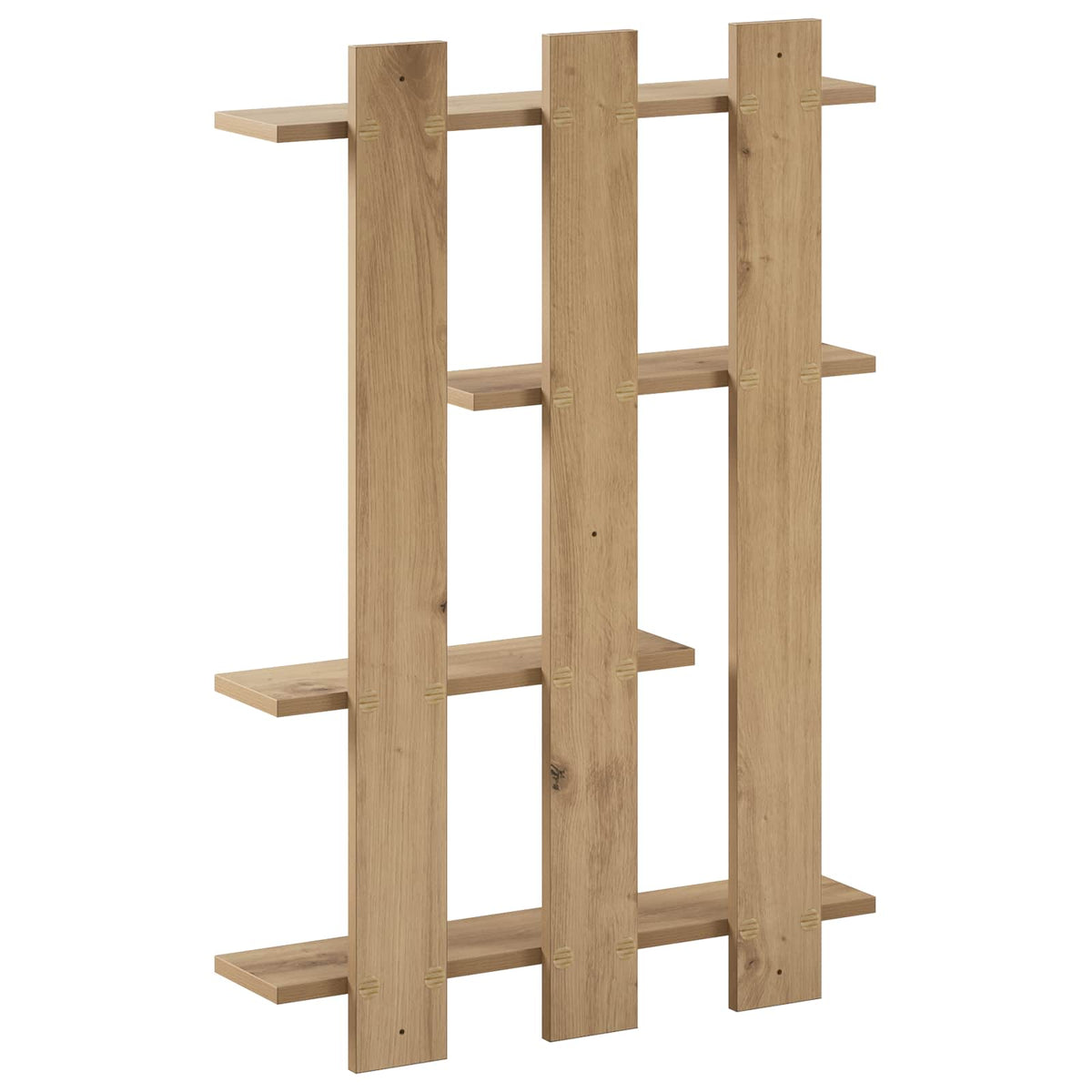 vidaXL Wall Shelf Artisan Oak 61 x 13.5 x 88 cm Engineered Wood